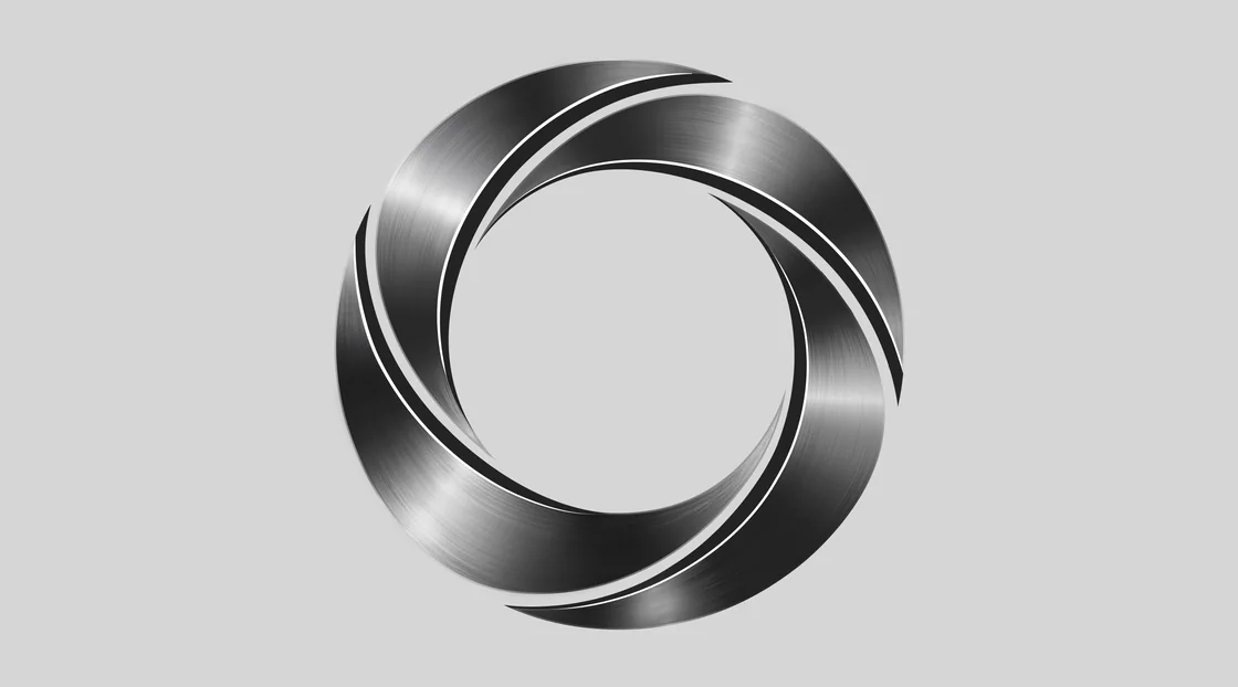 Onyx Mobile Network mark, a brushed metal ring