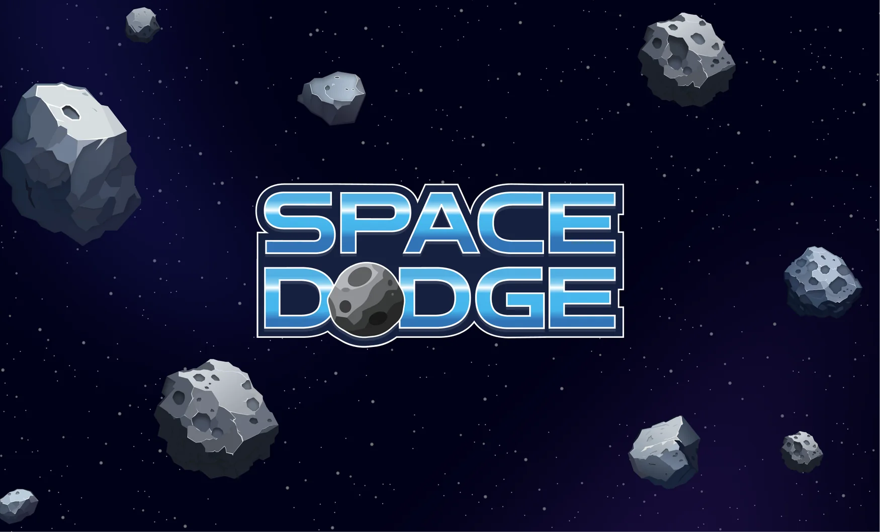 Space Dodge title screen